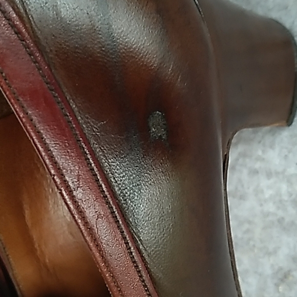 Vintage 1960s Lady Mcguire two Tone brown heels - Picture 6 of 9